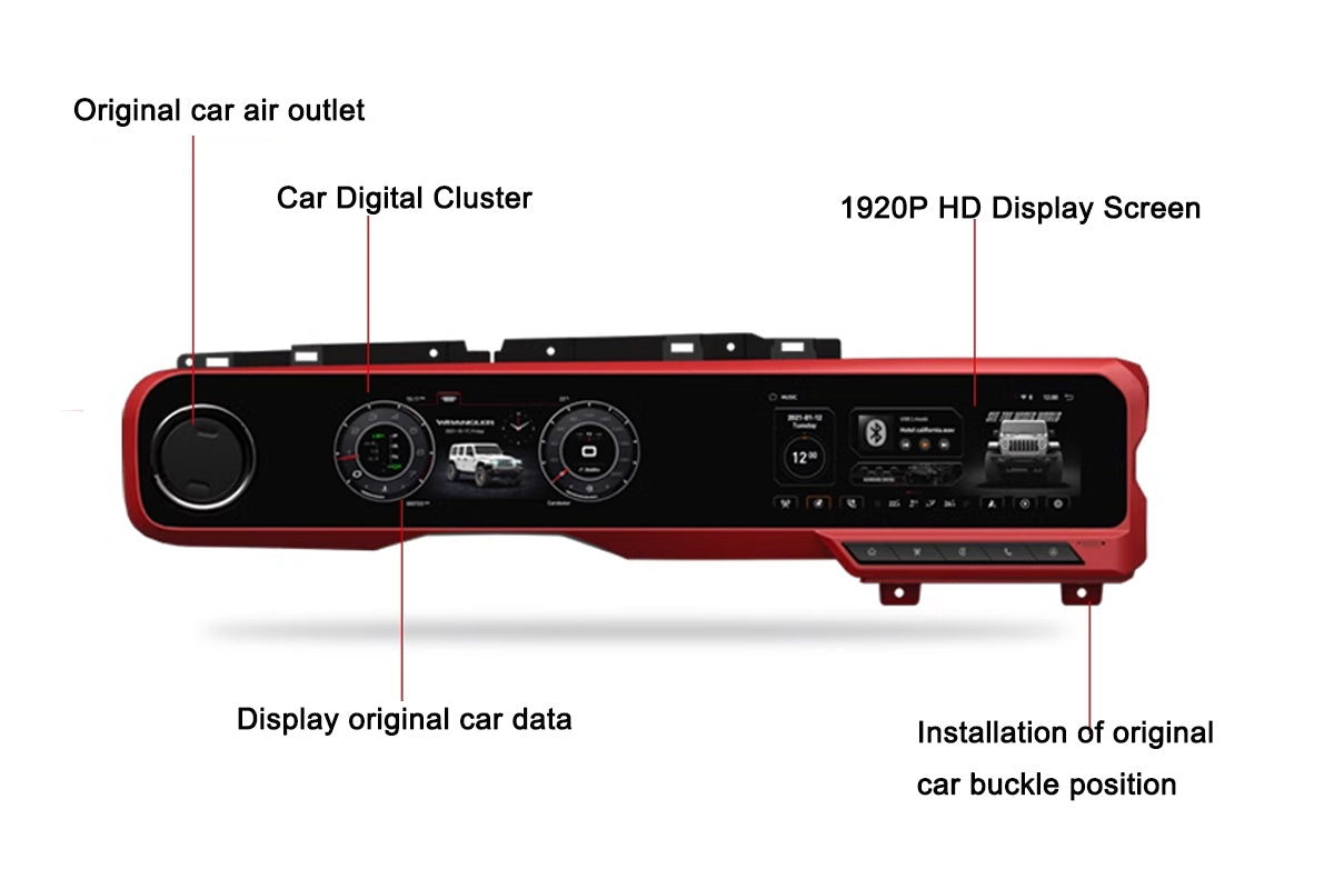 Car Stereo For Jeep Wrangler 2018-2022 