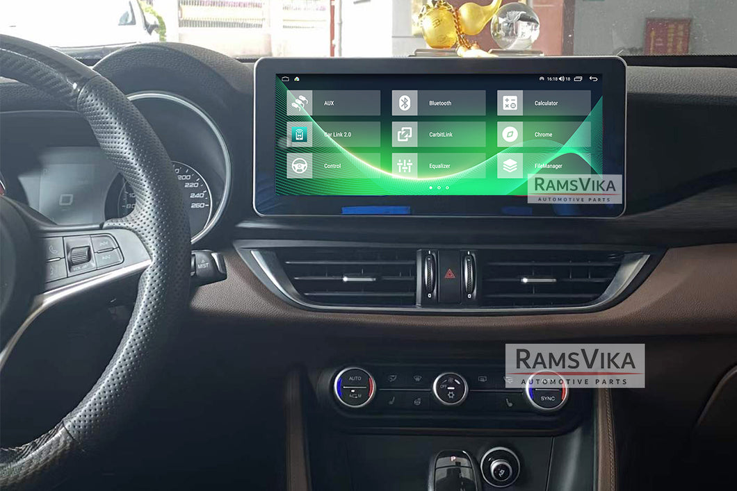 Alfa Romeo Stelvio 2017-2020 Android 11 car radio player GPS navigation –  Ramsvika Automotive