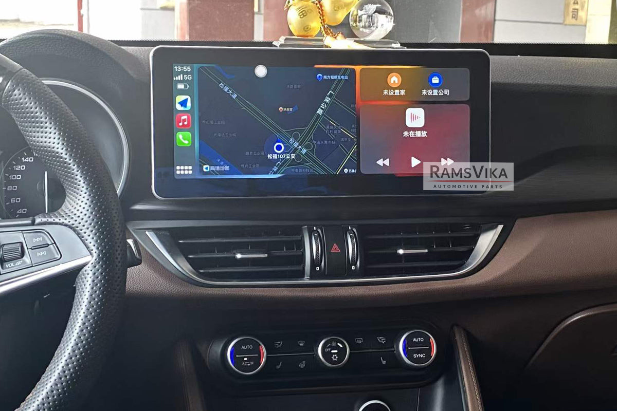 Built In CarPlay Android Auto Alfa Romeo Stelvio 2017-2020 