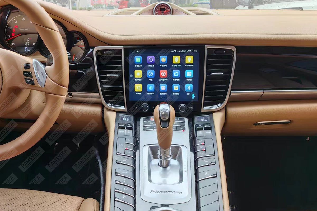 Porsche Panamera android radio screen