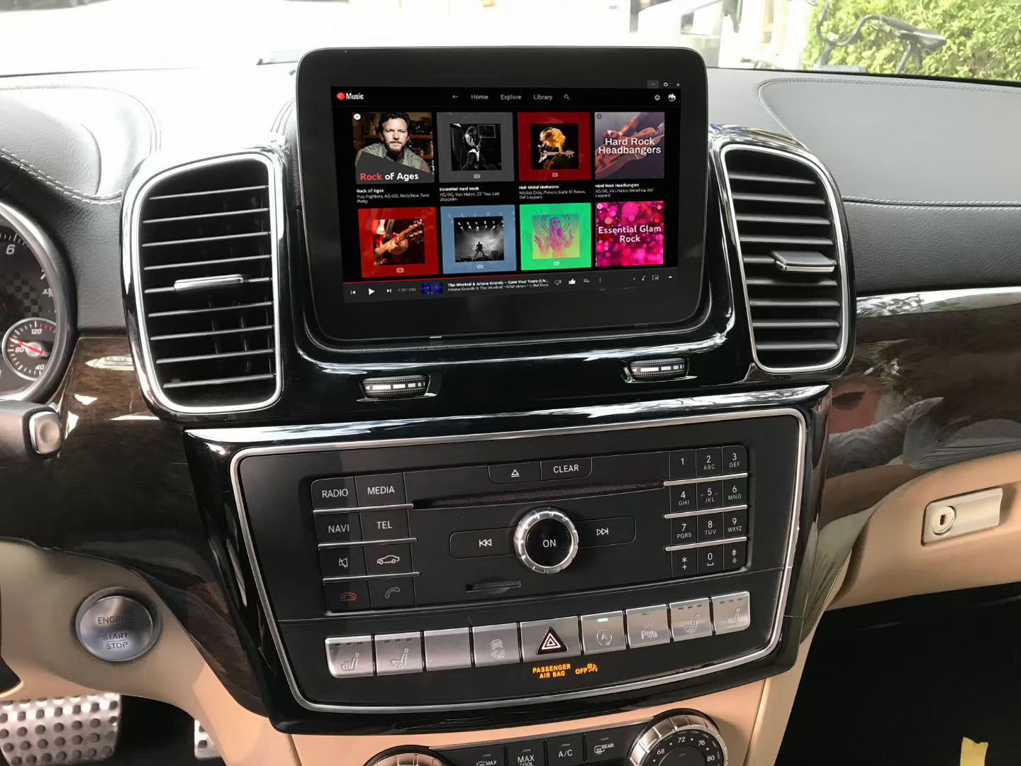 Android GPS navigation for Mercedes-Benz GLE Class M Class 2011-2019