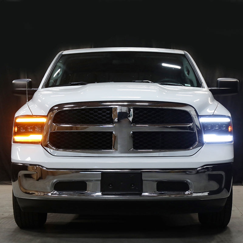 Car Lights For Dodge Ram 1500 Headlight 2009-2018 DRL LED Dynamic Turn Signal Light Low High Beam