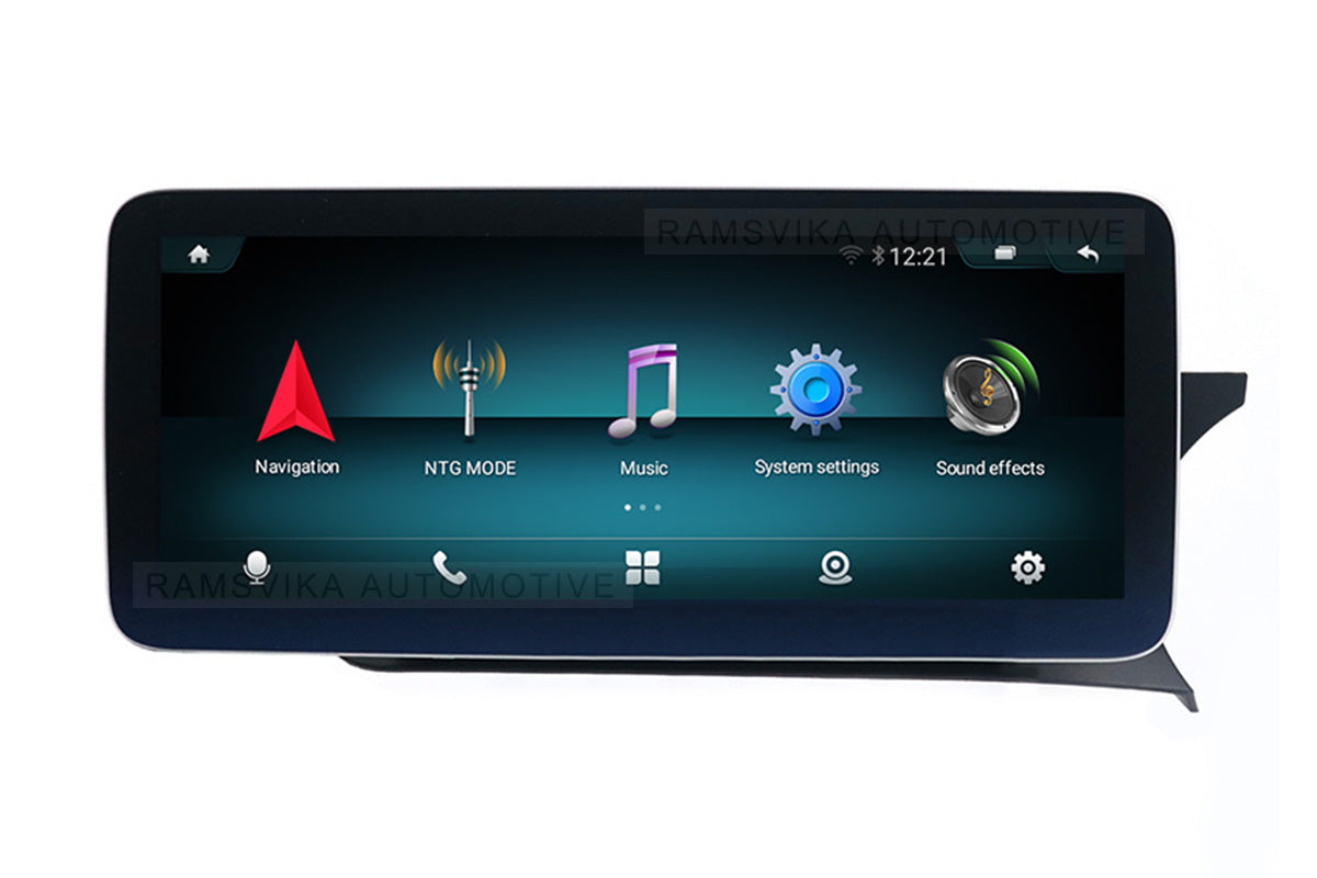 Android 10 Qualcomm car radio player for Mercedes-Benz C-Class 2011-2014 with audio stereo GPS navigation system head unit 12.25” 12.3″ OCTA-CORE