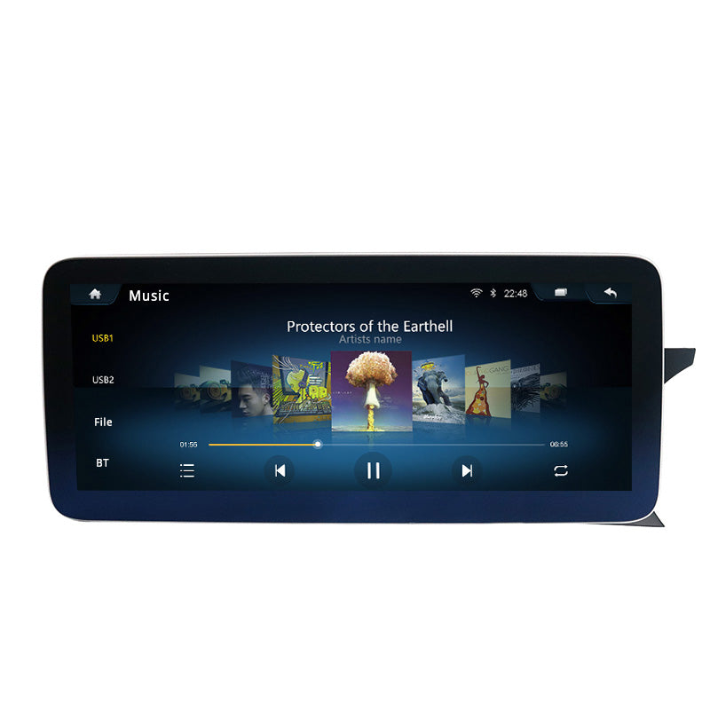 Android 10 Qualcomm car radio player for Mercedes-Benz C-Class 2011-2014 with audio stereo GPS navigation system head unit 12.25” 12.3″ OCTA-CORE