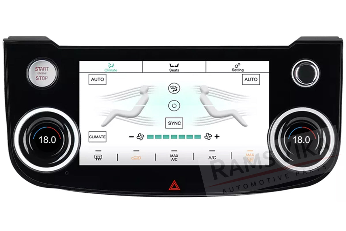 LCD Touch screen Air conditioning Panel For Jaguar XE XEL 2015-2019 with AC climate control volume