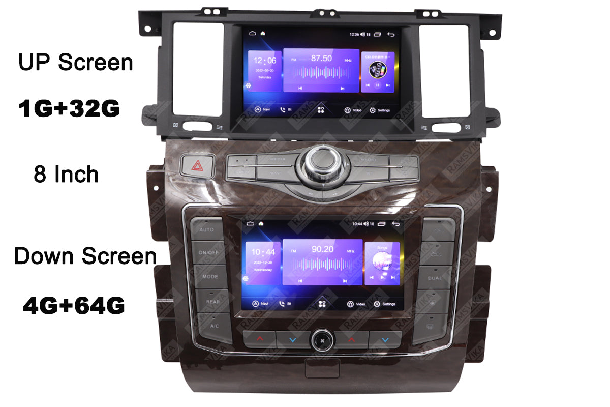 Car Radio Screen for Nissan Patrol Y62 Armada Infiniti QX56 QX80 2010-2019 