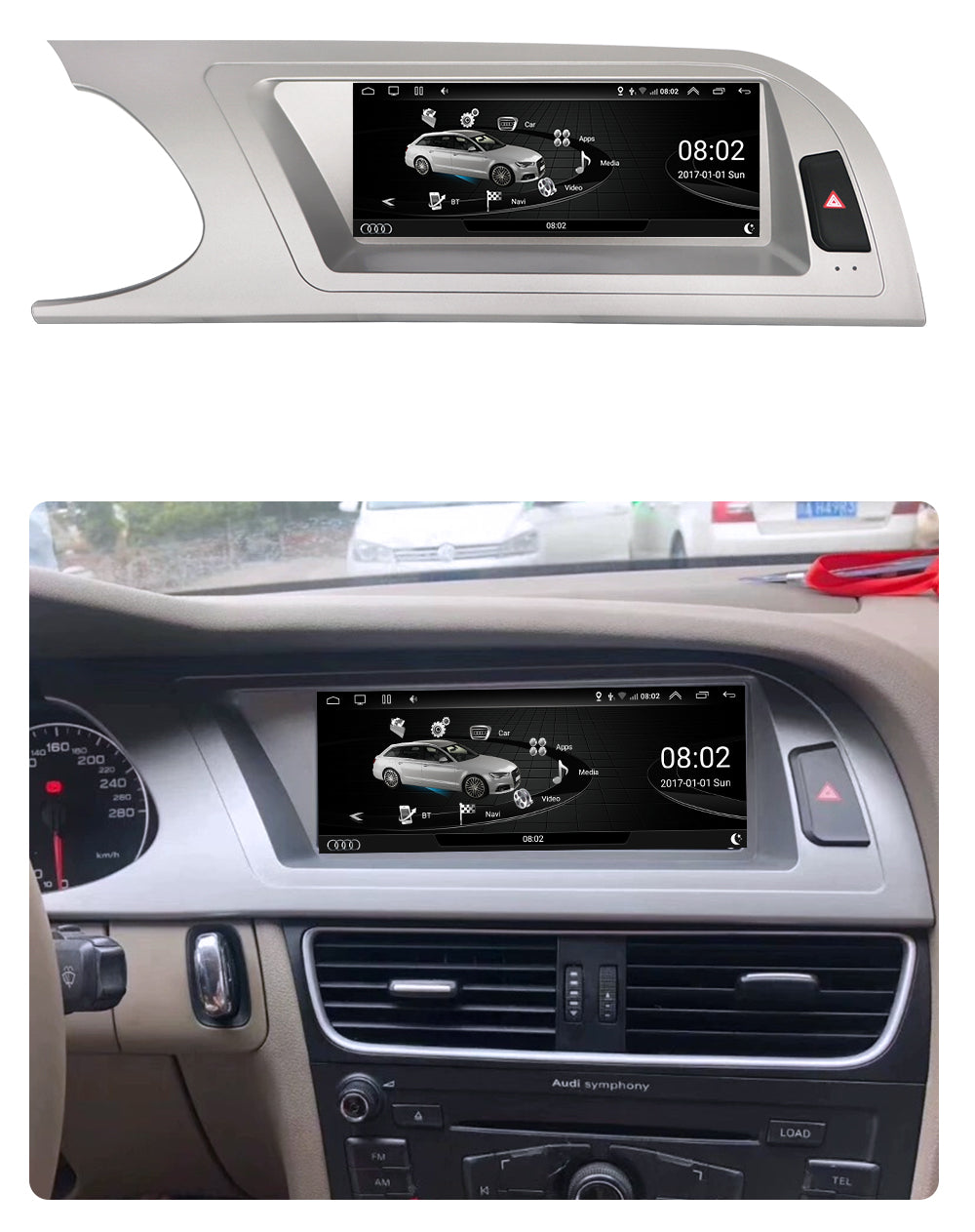 car audio stereo for Audi A4 2009–2012