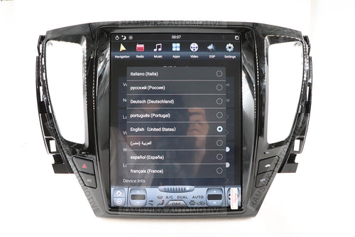 Android GPS navigation for Mitsubishi Pajero Sport 2015-2019