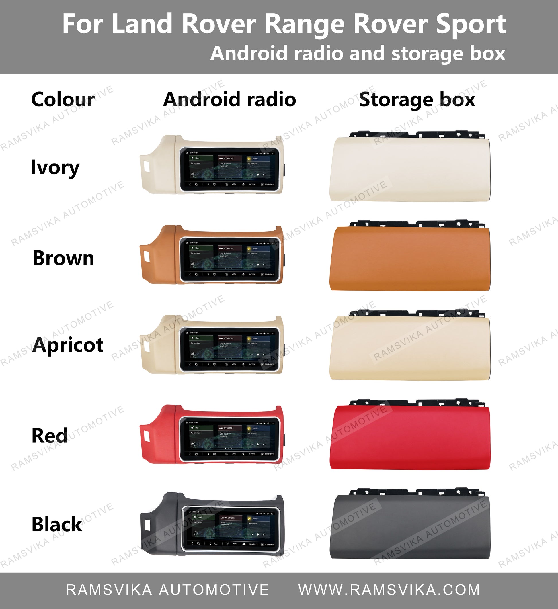 Android car radio player for Range Rover sport